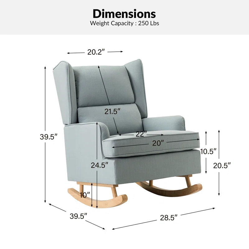 Alarise Upholstered Rocking Chair